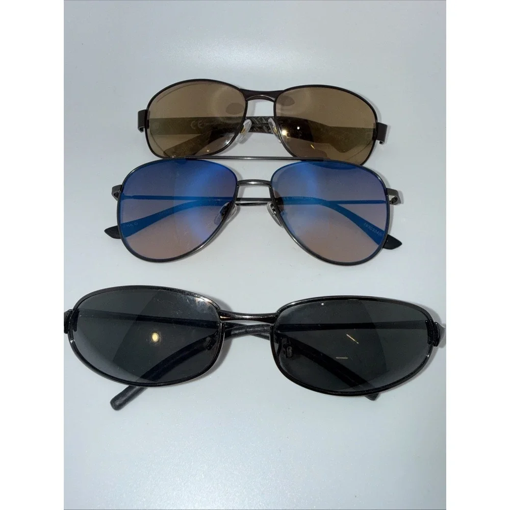 Lot Of 3 Authentic Panama Jack Metal frame Sunglasses-Black, Brown & Gray-Invest